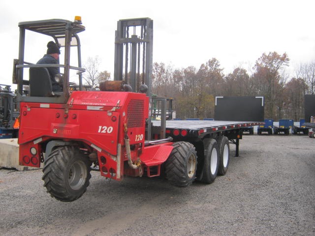 2006 Transcraft 36'6" X 102" Flatbed Moffett Forklift Trailer