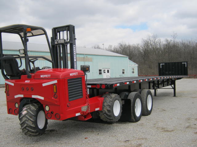 2012 Transcraft 36' 6" X 102" Flatbed Moffett/Princeton Forklift Trailer Air Ride For Sale