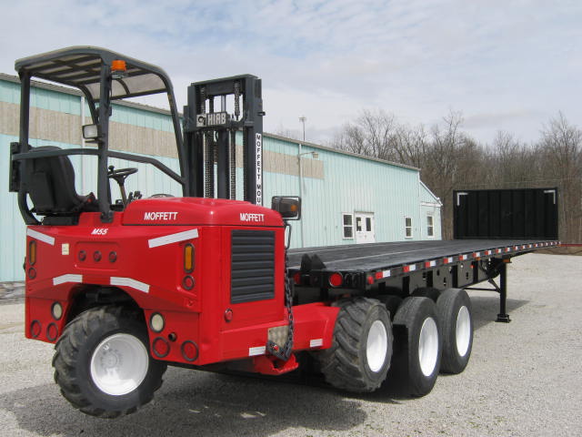 2012 Transcraft 36' 6" X 102" Flatbed Moffett/Princeton Forklift Trailer Air Ride with Fixed Tandem Rear Axle