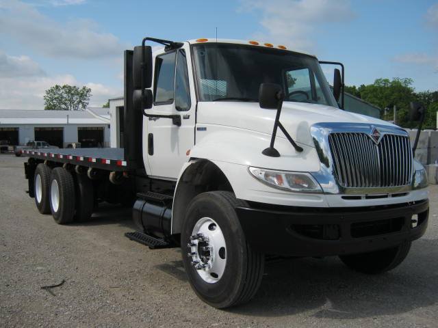 2011 International Durastar 4400 Flatbed Truck With Moffett/Princeton Dual Mounting Provision Kit For Sale