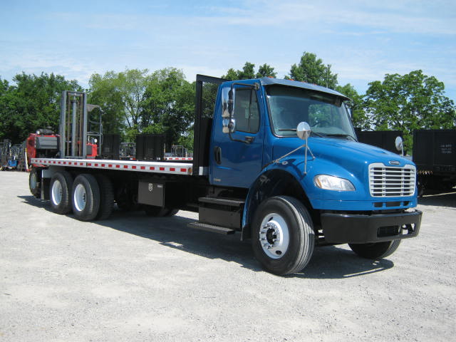 2011 Freightliner M2 Aluminum Flatbed Princeton Piggyback/Moffett Truck for sale