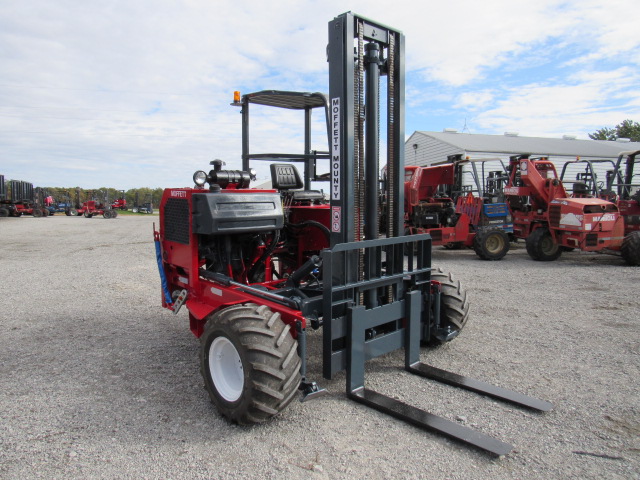2004 Moffett M5500 Truck Mounted Piggyback Forklift With 12' High Two-Stage Mast For Sale