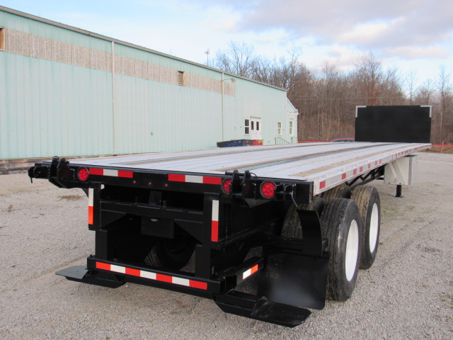 2018 Transcraft 45' X 102" Aluminum Combo Flatbed Princeton Piggyback Forklift/Moffett Trailer With Air Ride For Sale