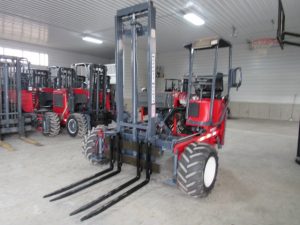 1997 Moffett Mounty M5000 Single Stage Mast Brick and Block Truck Mounted Forklift For Sale
