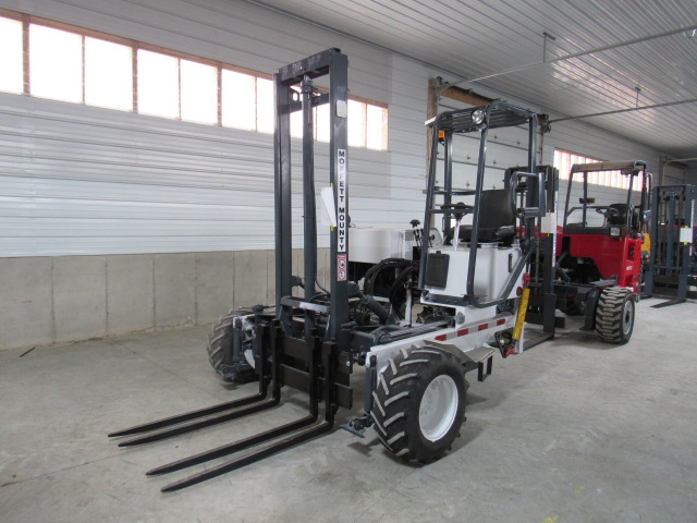 1998 Moffett M5000 Single-Stage Mast With Brick And Block Forks Truck Mounted Piggyback Forklift For Sale