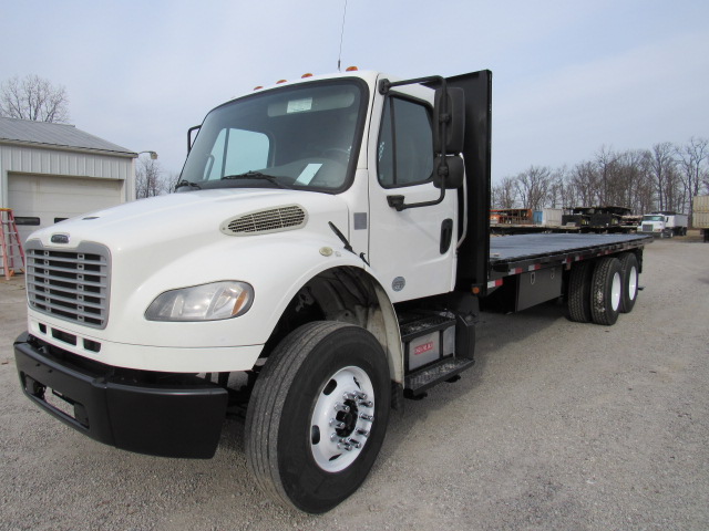 2013 Freightliner M2 Flatbed Princeton Piggyback Forklift Moffett Truck For Sale