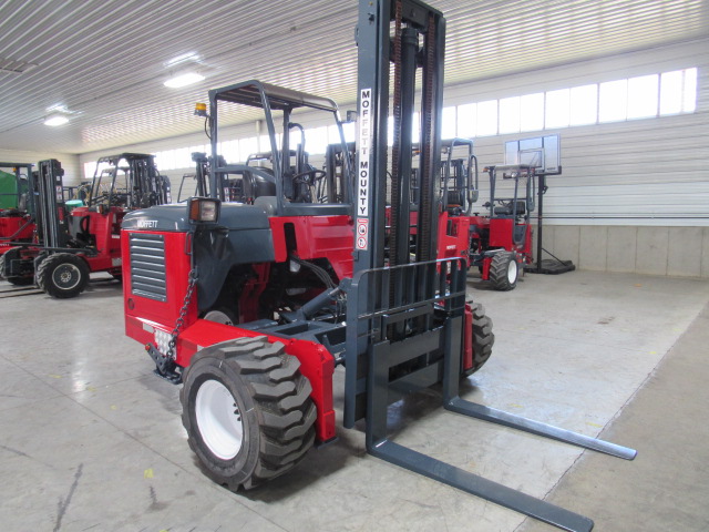 2007 Moffett M55 Truck Mounted Forklift With 12' High Two-Stage Mast For Sale