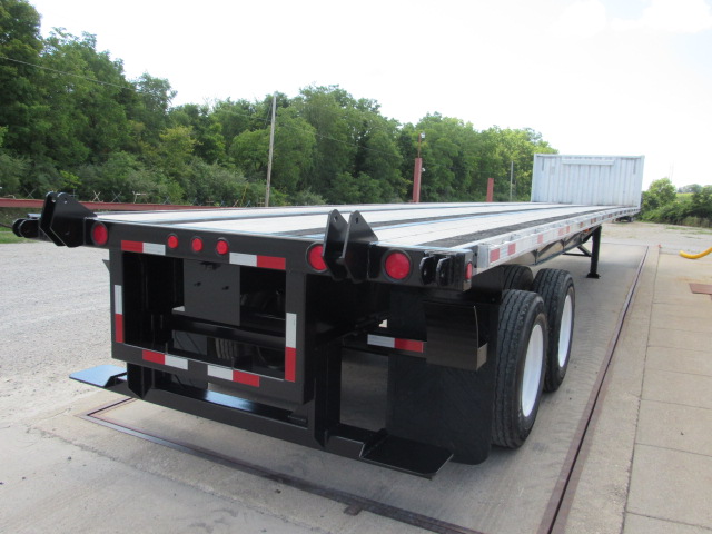 2012 Utility 45' X 102" Aluminum/Steel Combo Flatbed Moffett/Princeton Piggyback Forklift Trailer For Sale