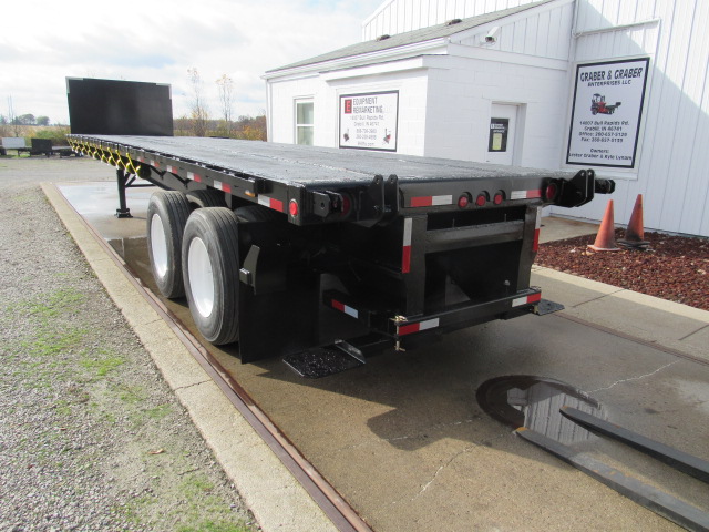 2011 Great Dane 36'6" X 102" Flatbed Princeton Piggyback Forklift Moffett Trailer With Air Ride For Sale