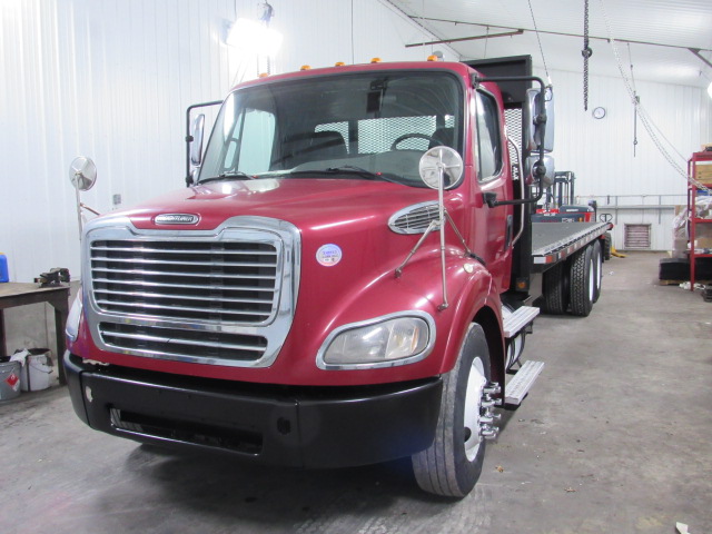 2014 Freightliner M2 112 With Automatic Ultra Shift Flatbed Princeton/Moffett Truck For Sale