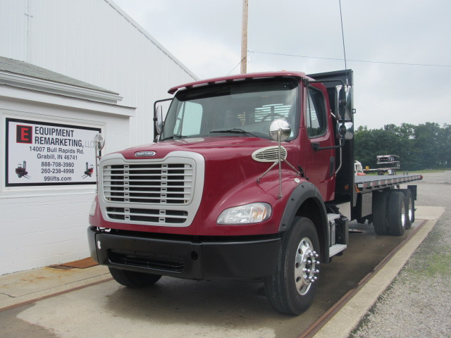 2015 Freightliner M2 112 Flatbed Princeton Forklift Moffett Truck With Automatic Transmission For Sale