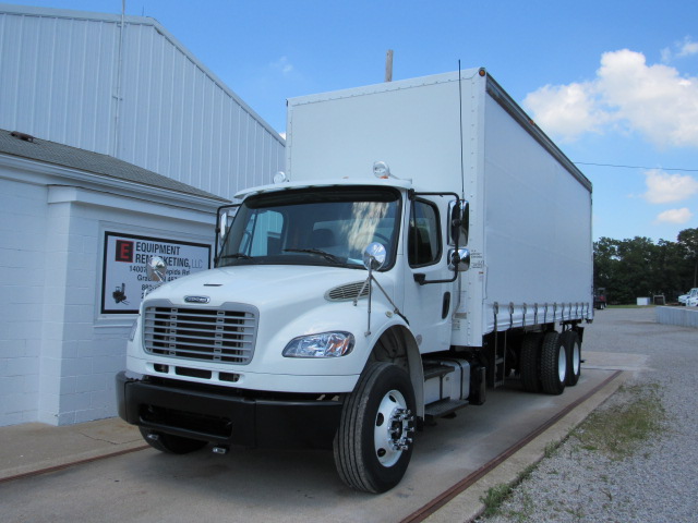 2014 Freightliner M2 CURTAIN SIDE Flatbed Princeton/Moffett Truck For Sale