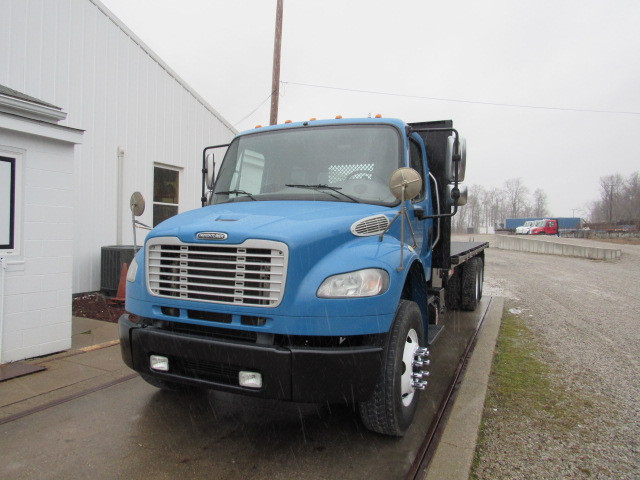 2017 Freightliner M2 Flatbed Moffett Truck With Piggyback Forklift Mounting Provisions Kit Automatic Transmission