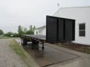 2007 Lufkin 32' X 96" Steel/Wood Flatbed Moffett Forklift Trailer For Sale