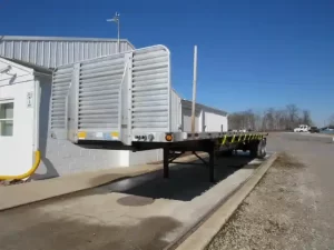 2014 Utility 45' X 102" Aluminum Combo Flatbed Princeton Piggyback Forklift Moffett Trailer